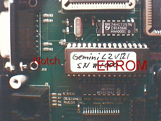 Gemini EPROM location